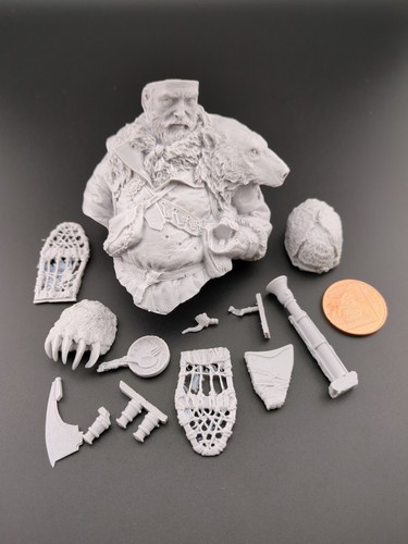 Resin model bust artic - resin,