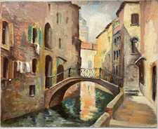 Original oil painting Venice
