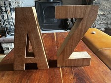 Hand made Wood A Z Large