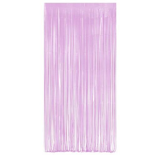 Lavender plastic door - plastic, curtain