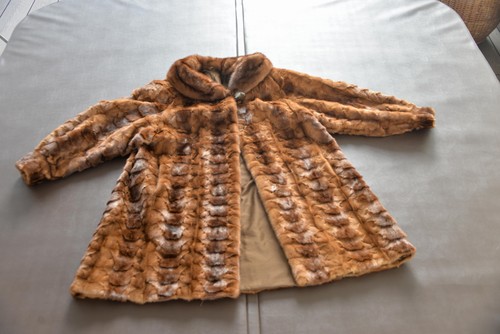 Natural genuine mink fur - natural, coat