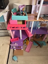 Barbie Dream House Three Storey with Car, Dolls, and Accessories