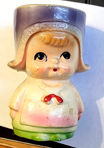 Retro 1950s ceramic - ceramic, girl
