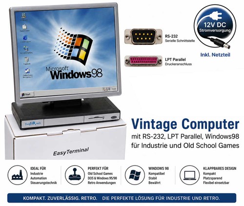 Computer incl monitor with - computer, incl.