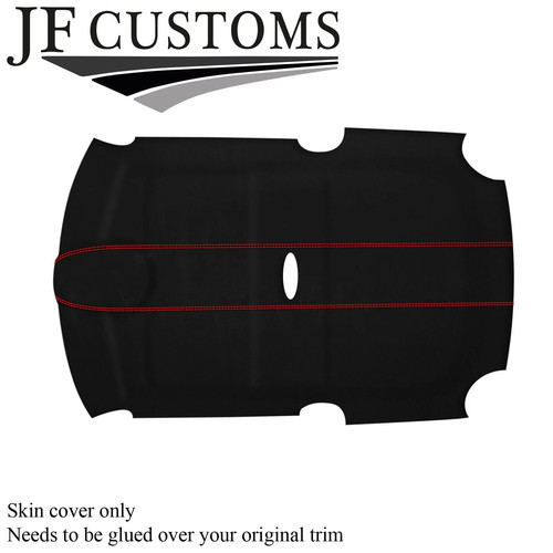 Red stitch suede roof - red, lining