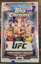 2025 Topps Chrome UFC Hobby Box 2 Chrome Autos Every Box!  2 Autographs per box!