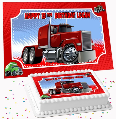 Truck lorry birthday - truck, party