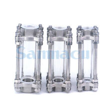 1/4" -2" BSPT NPT Female 304 Stainless Steel Flow Sight Glass Diopter 85 PSI