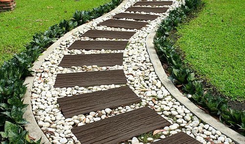 Garden stepping stones - garden,