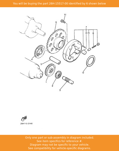 Yamaha gear idler 2 - gear,,