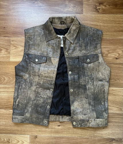 Vintage distressed cowhide - distressed,