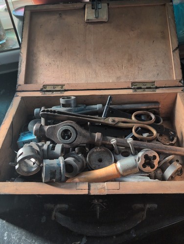 Box vintage tools - of, parts