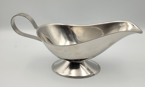 Stainless steel gravy boat - steel,