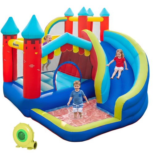 Outsunny kids bouncy castle - bouncy,