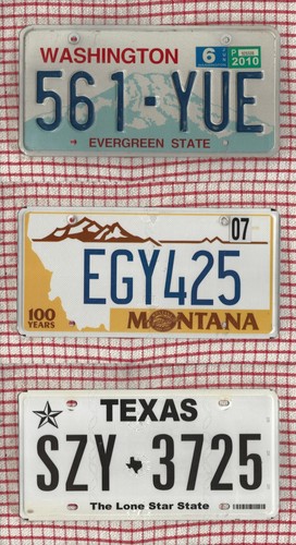 Set american license - of, 3