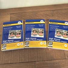 High Gloss 6" x4" inkjet Photo Paper 240gsm - 50 Sheets x 3 150 sheets total S