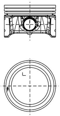 Kolbenschmidt 99913601 piston - kolbenschmidt,