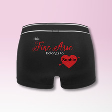 This Fine Arse Personalised Name Boxers-Novelty Funny Valentines Love Heart