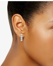 Sterling Silver CZ Stud Tower