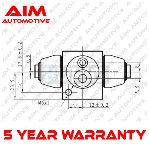 Wheel brake cylinder rear - wheel,