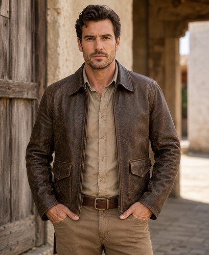 Mens distressed brown - mens,