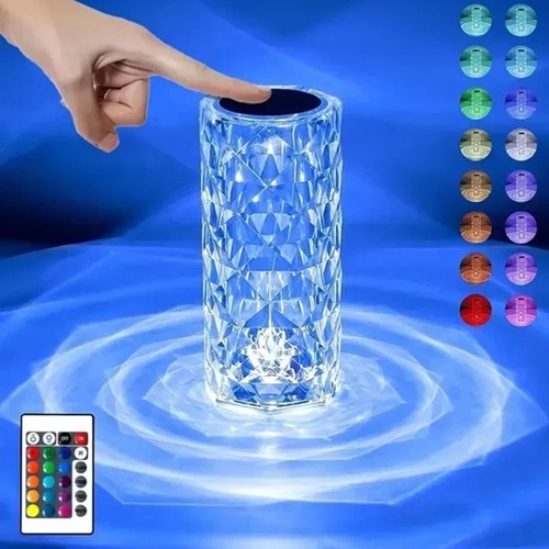 Table lamp crystal night light - table,