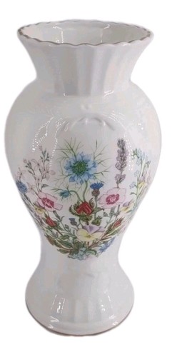 Aynsley bone china floral vase - aynsley,