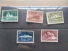 5 OLD DANZIG STAMPS 1938