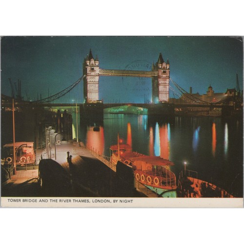 Postcard tower bridge river - tower,