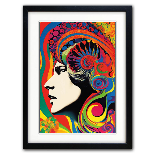 Retro 1960s kaleidoscope - 1960s,