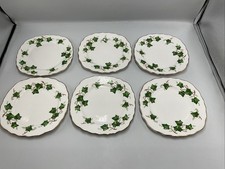 6x Colclough Ivy Leaf  Bone