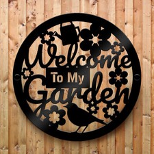 Garden Welcome Sign Wall