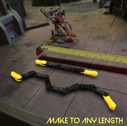 Chain style segmented ruler