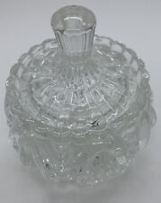 Glass Dish Trinkets Sweets Candy Bomboniere Lidded