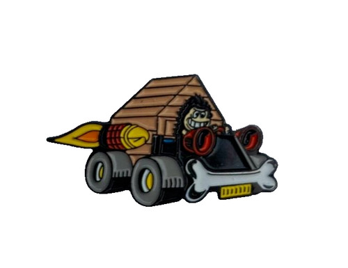 Beanotown racing gnasher - beanotown, pin