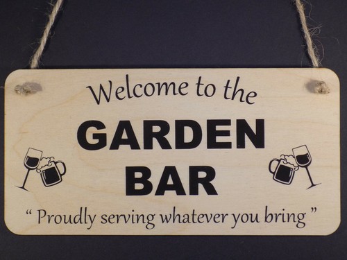 Welcome the garden bar - the,