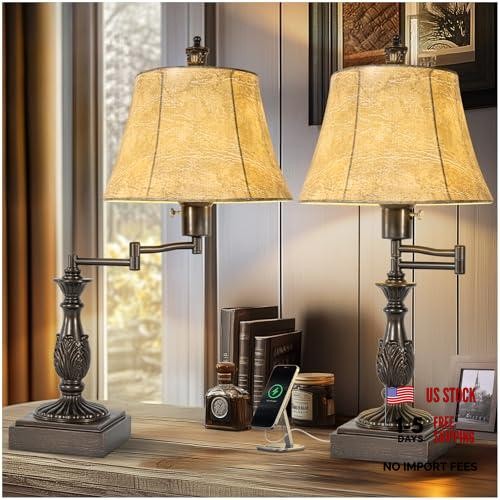 Swing arm table lamp - lamp, of