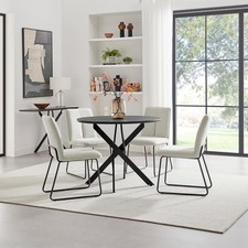 Novara 100cm Black Top Black