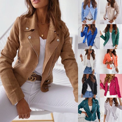 Womens ladies faux suede - ladies, coat