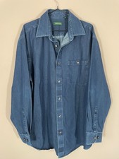 Orvis Denim Shirt Mens Large