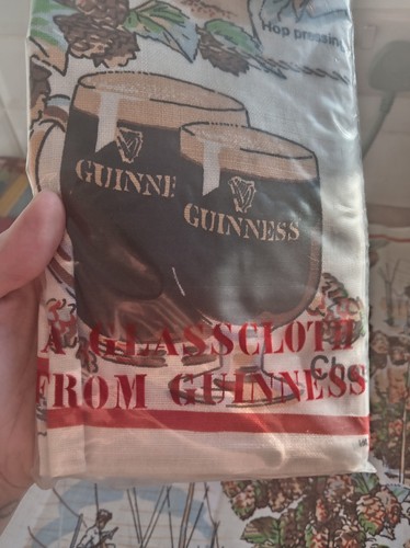 Guinness tea towel - towel, vintage