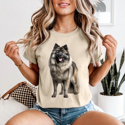 Keeshond dog womens shirt - keeshond,