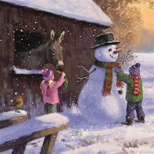 16124 snowman donkey - 16124, donkey'