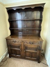 vintage oak Welsh dresser