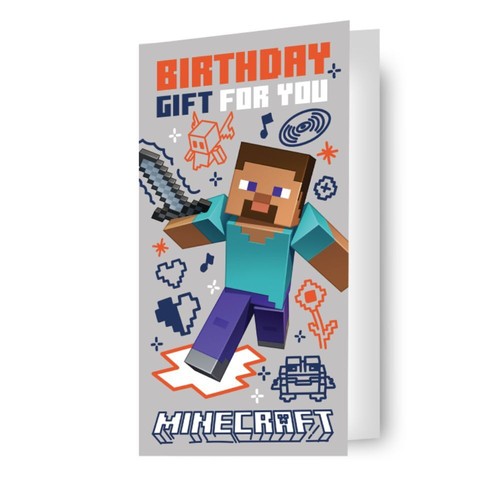 Minecraft birthday money - birthday,