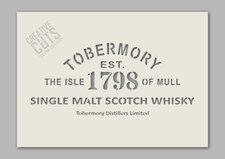 Tobermory Whisky Stencil---Premium Mylar---Laser Cut