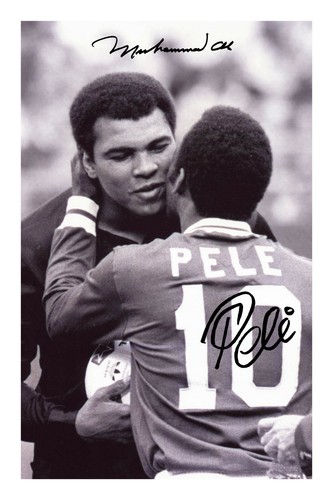 Pele muhammad ali - pele, signed