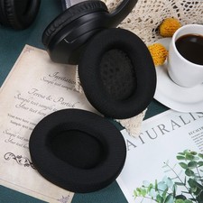 1pair black headphone earpads - 1pair,