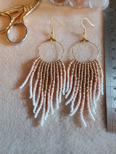 Fringe earrings handmade - fringe,