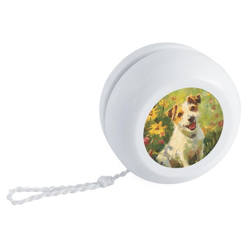 Jack russell flowers retro - russell, &